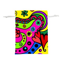 Seamless Doodle Lightweight Drawstring Pouch (S)