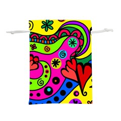 Seamless Doodle Lightweight Drawstring Pouch (L)