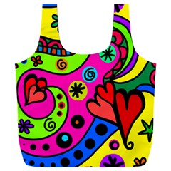 Seamless Doodle Full Print Recycle Bag (XXXL)