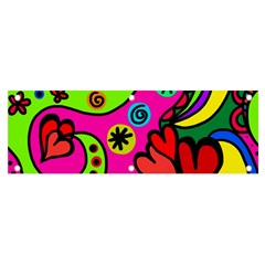 Seamless Doodle Banner and Sign 6  x 2 