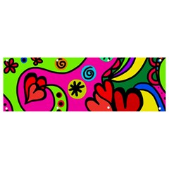 Seamless Doodle Banner and Sign 9  x 3 