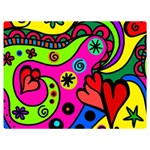 Seamless Doodle Two Sides Premium Plush Fleece Blanket (Extra Small) 40 x30  Blanket Front