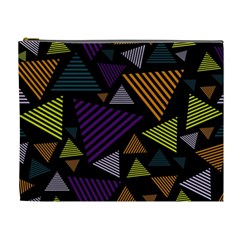 Abstract Pattern Design Various Striped Triangles Decoration Cosmetic Bag (xl) by Bangk1t