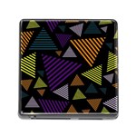 Abstract Pattern Design Various Striped Triangles Decoration Memory Card Reader (Square 5 Slot) Front