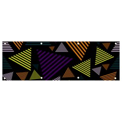 Abstract Pattern Design Various Striped Triangles Decoration Banner And Sign 9  X 3  by Bangk1t