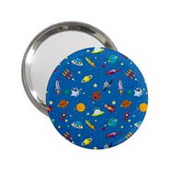 Space Rocket Solar System Pattern 2 25  Handbag Mirrors by Bangk1t