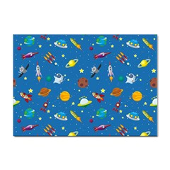 Space Rocket Solar System Pattern Sticker A4 (10 Pack) by Bangk1t