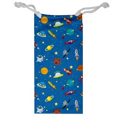 Space Rocket Solar System Pattern Jewelry Bag by Bangk1t