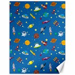 Space Rocket Solar System Pattern Canvas 18  x 24  17.8 x23.08  Canvas - 1