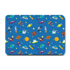 Space Rocket Solar System Pattern Small Doormat by Bangk1t