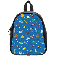 Space Rocket Solar System Pattern School Bag (small) by Bangk1t