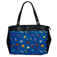 Space Rocket Solar System Pattern Oversize Office Handbag by Bangk1t