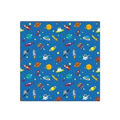 Space Rocket Solar System Pattern Satin Bandana Scarf 22  X 22  by Bangk1t