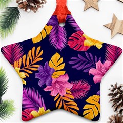 Tropical Pattern Star Ornament (two Sides) by Bangk1t