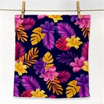 Tropical Pattern Face Towel Front