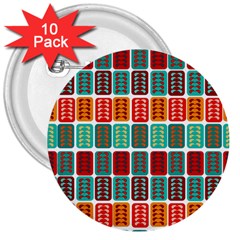 Bricks Abstract Seamless Pattern 3  Buttons (10 Pack)  by Bangk1t