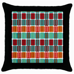 Bricks Abstract Seamless Pattern Throw Pillow Case (black) by Bangk1t