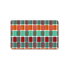 Bricks Abstract Seamless Pattern Magnet (name Card) by Bangk1t