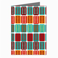 Bricks Abstract Seamless Pattern Greeting Cards (pkg Of 8) by Bangk1t