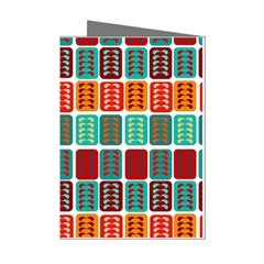 Bricks Abstract Seamless Pattern Mini Greeting Cards (pkg Of 8) by Bangk1t