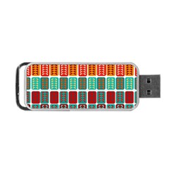 Bricks Abstract Seamless Pattern Portable Usb Flash (two Sides) by Bangk1t