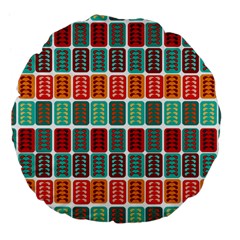 Bricks Abstract Seamless Pattern Large 18  Premium Flano Round Cushions by Bangk1t