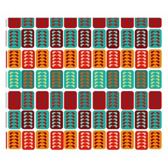 Bricks Abstract Seamless Pattern Two Sides Premium Plush Fleece Blanket (small) by Bangk1t