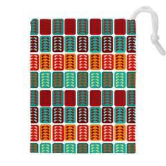 Bricks Abstract Seamless Pattern Drawstring Pouch (4xl) by Bangk1t