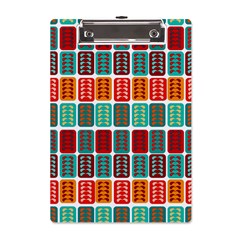 Bricks Abstract Seamless Pattern A5 Acrylic Clipboard by Bangk1t