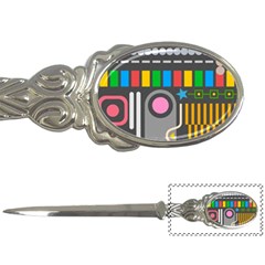 Pattern Geometric Abstract Colorful Arrow Line Circle Triangle Letter Opener by Bangk1t