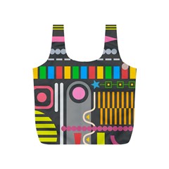 Pattern Geometric Abstract Colorful Arrow Line Circle Triangle Full Print Recycle Bag (s) by Bangk1t