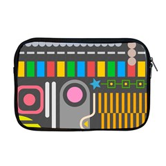 Pattern Geometric Abstract Colorful Arrow Line Circle Triangle Apple Macbook Pro 17  Zipper Case by Bangk1t