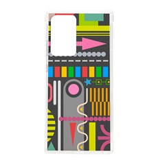 Pattern Geometric Abstract Colorful Arrow Line Circle Triangle Samsung Galaxy Note 20 Ultra Tpu Uv Case by Bangk1t