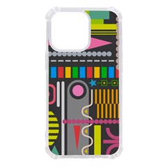 Pattern Geometric Abstract Colorful Arrow Line Circle Triangle Iphone 13 Pro Tpu Uv Print Case by Bangk1t