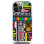 Pattern Geometric Abstract Colorful Arrow Line Circle Triangle iPhone 13 Pro Max TPU UV Print Case Front