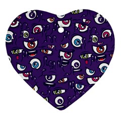 Eye Artwork Decor Eyes Pattern Purple Form Backgrounds Illustration Ornament (heart)