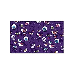 Eye Artwork Decor Eyes Pattern Purple Form Backgrounds Illustration Sticker Rectangular (10 Pack) by Bangk1t