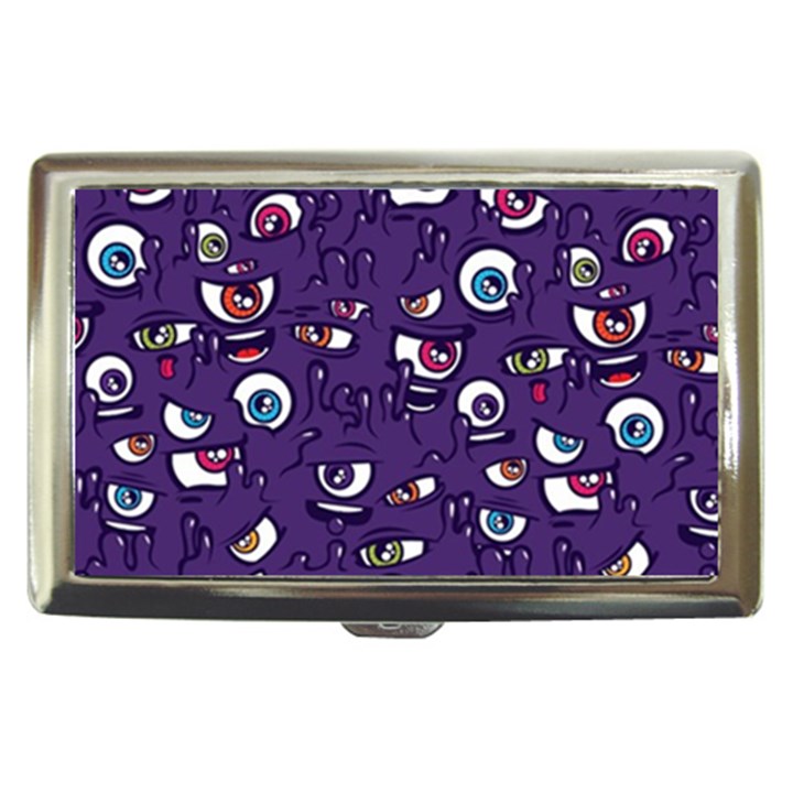 Eye Artwork Decor Eyes Pattern Purple Form Backgrounds Illustration Cigarette Money Case