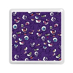 Eye Artwork Decor Eyes Pattern Purple Form Backgrounds Illustration Memory Card Reader (square) by Bangk1t