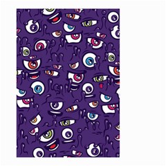 Eye Artwork Decor Eyes Pattern Purple Form Backgrounds Illustration Small Garden Flag (Two Sides)