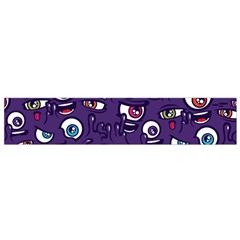 Eye Artwork Decor Eyes Pattern Purple Form Backgrounds Illustration Small Premium Plush Fleece Scarf