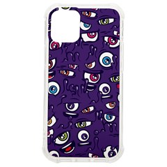 Eye Artwork Decor Eyes Pattern Purple Form Backgrounds Illustration Iphone 12 Mini Tpu Uv Print Case	 by Bangk1t