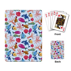 Sea Creature Themed Artwork Underwater Background Pictures Playing Cards Single Design (rectangle) by Bangk1t