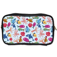 Sea Creature Themed Artwork Underwater Background Pictures Toiletries Bag (one Side) by Bangk1t