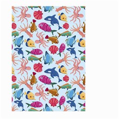 Sea Creature Themed Artwork Underwater Background Pictures Large Garden Flag (two Sides) by Bangk1t