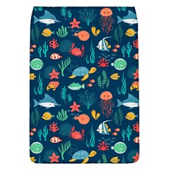 Variety Of Fish Illustration Turtle Jellyfish Art Texture Removable Flap Cover (s) by Bangk1t