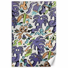 Purple Orange Green Blue Cartoon Canvas 20  X 30  by Bangk1t