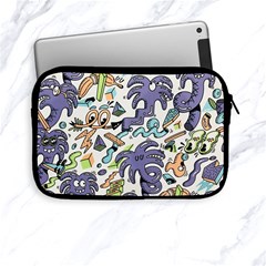 Purple Orange Green Blue Cartoon Apple Ipad Mini Zipper Cases by Bangk1t