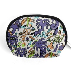 Purple Orange Green Blue Cartoon Accessory Pouch (medium) by Bangk1t