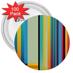 Colorful Rainbow Striped Pattern Stripes Background 3  Buttons (100 Pack)  by Bangk1t